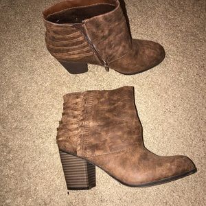 Brown booties